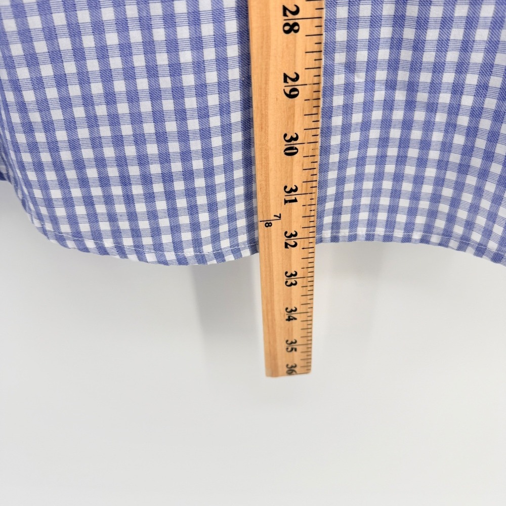 Dayton Flyers Antigua Shirt Men XL Blue Gingham Logo NCAA College Gameday - Picture 7 of 10